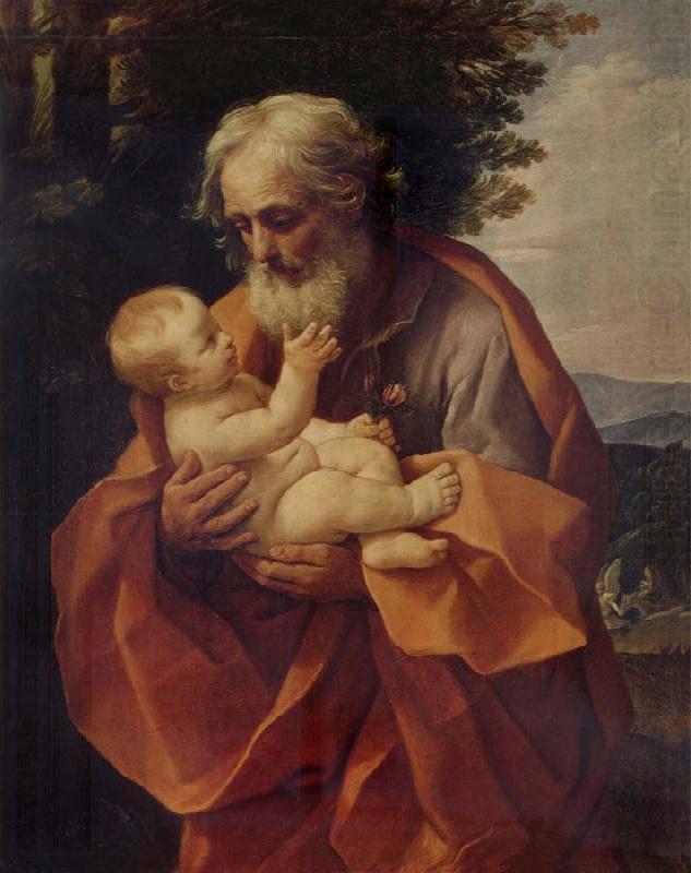 Guido Reni St Joseph with the Infant Christ china oil painting image